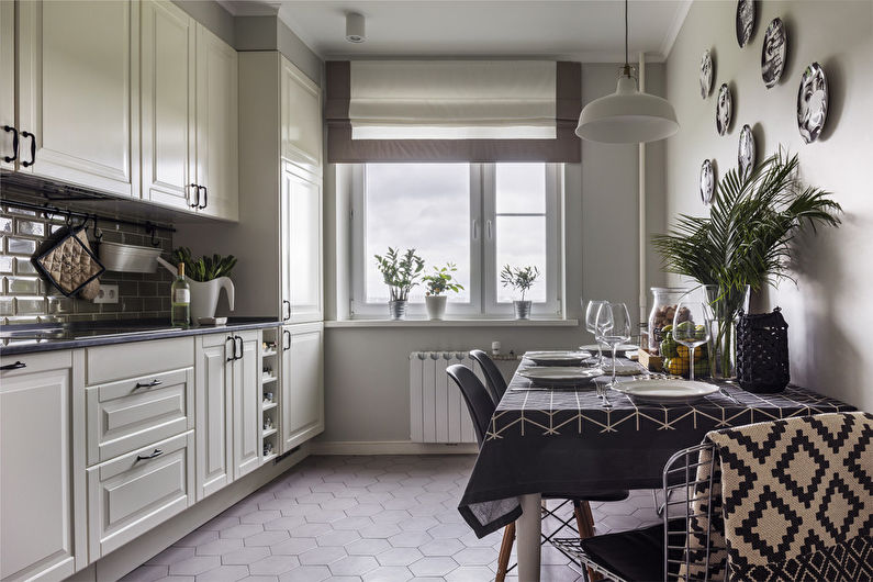 Neoklasický interiérový dizajn kuchyne - foto
