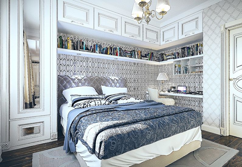 Spálňa v štýle Provence - interiérový dizajn