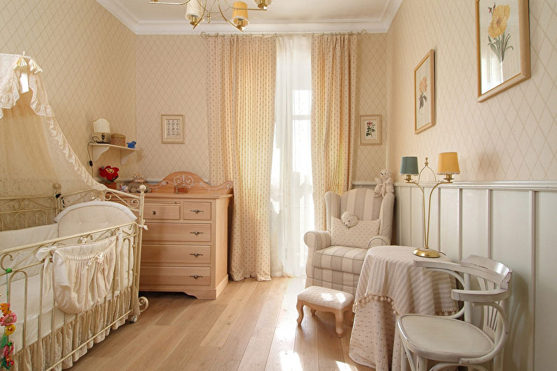 Detská izba v štýle Provence - interiérový dizajn