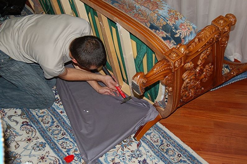 Cómo cambiar la tapicería de los muebles con tus propias manos.