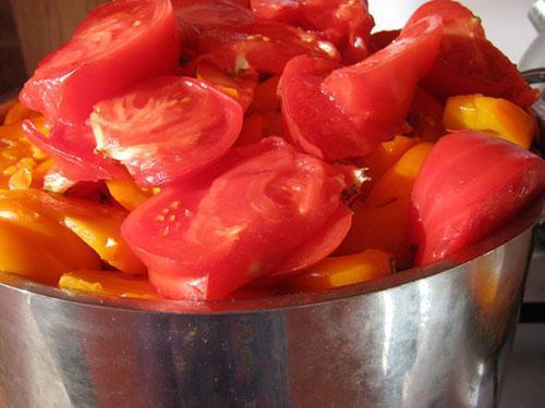 sekaná rajčata