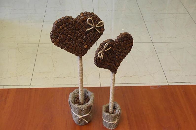 DIY kaffe topiary (kaffeträd) - foto
