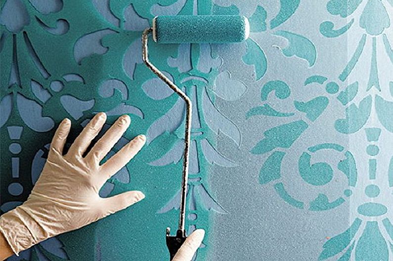 Typy šablón na steny na maľovanie - v závislosti od materiálov
