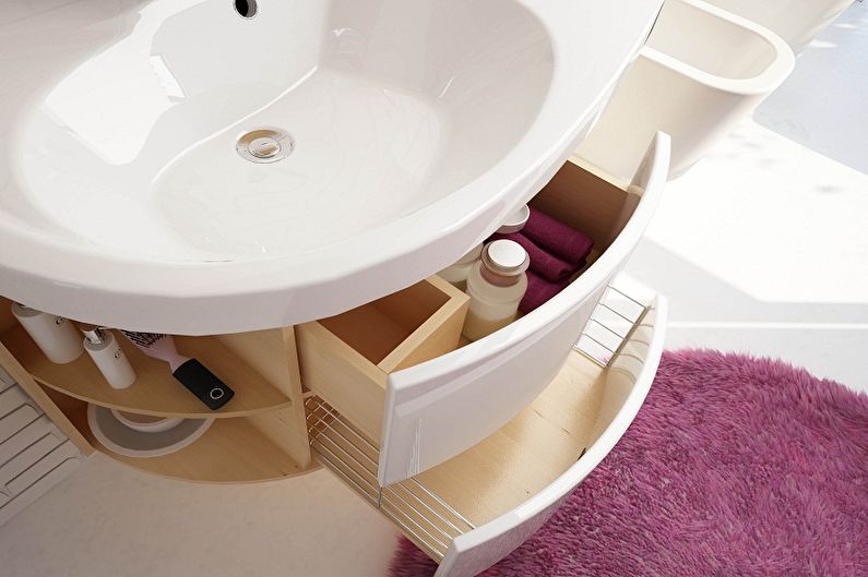 Mueble debajo del lavabo en el baño - Relleno interno