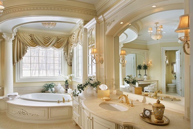 Bañera de esquina de diseño clásico