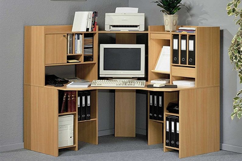 Mesa de esquina para computadora de MDF