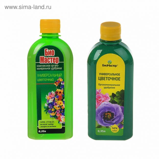 Este produs sub formă lichidă și are o gamă largă de produse concepute pentru diferite tipuri de plante de interior.