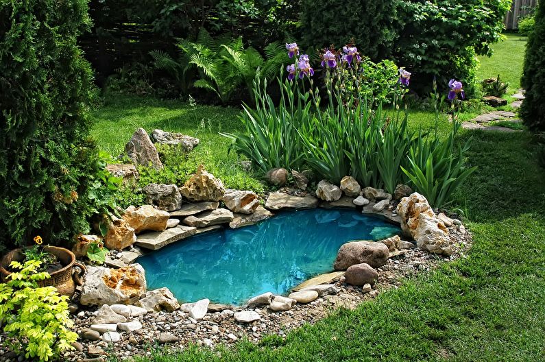 DIY záhradné dekorácie - rybník
