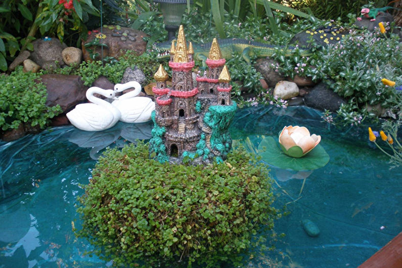 DIY záhradné dekorácie - rybník