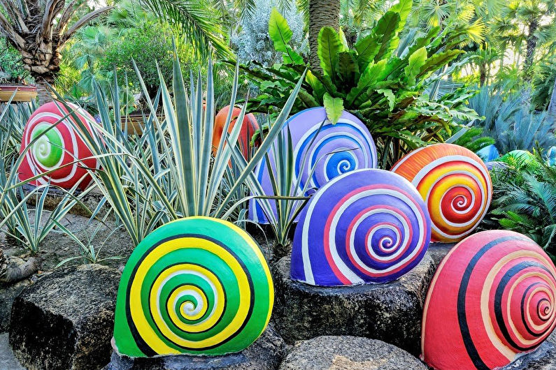 DIY sten trädgård dekorationer