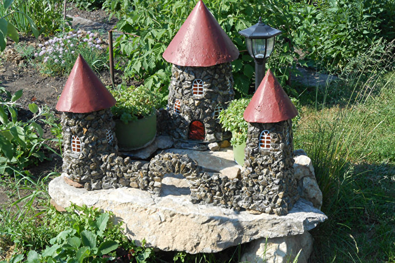 DIY kamenné záhradné dekorácie