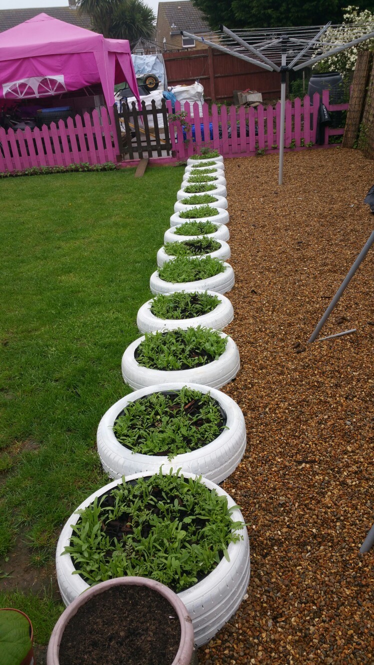 Decorațiuni de grădină pentru anvelope DIY