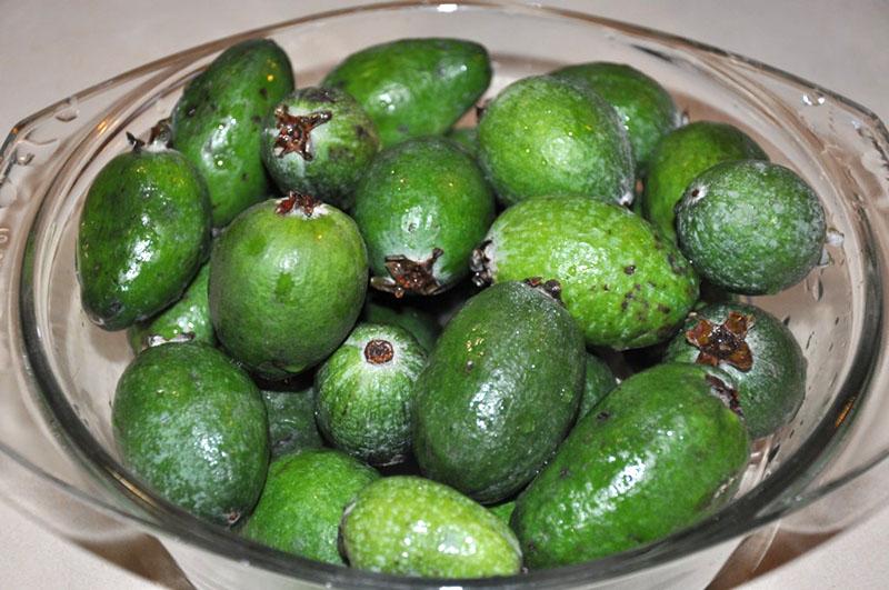 zralé plody feijoa