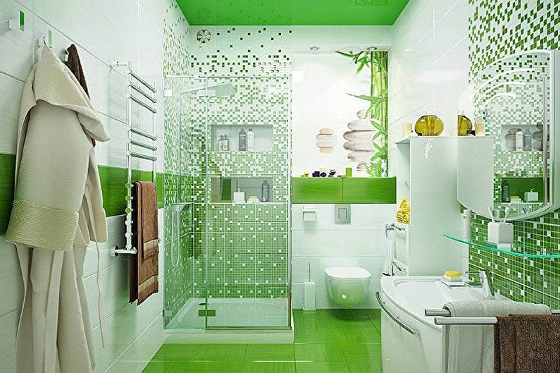 Kúpeľňový dizajn 5 m2 - Farebné riešenia