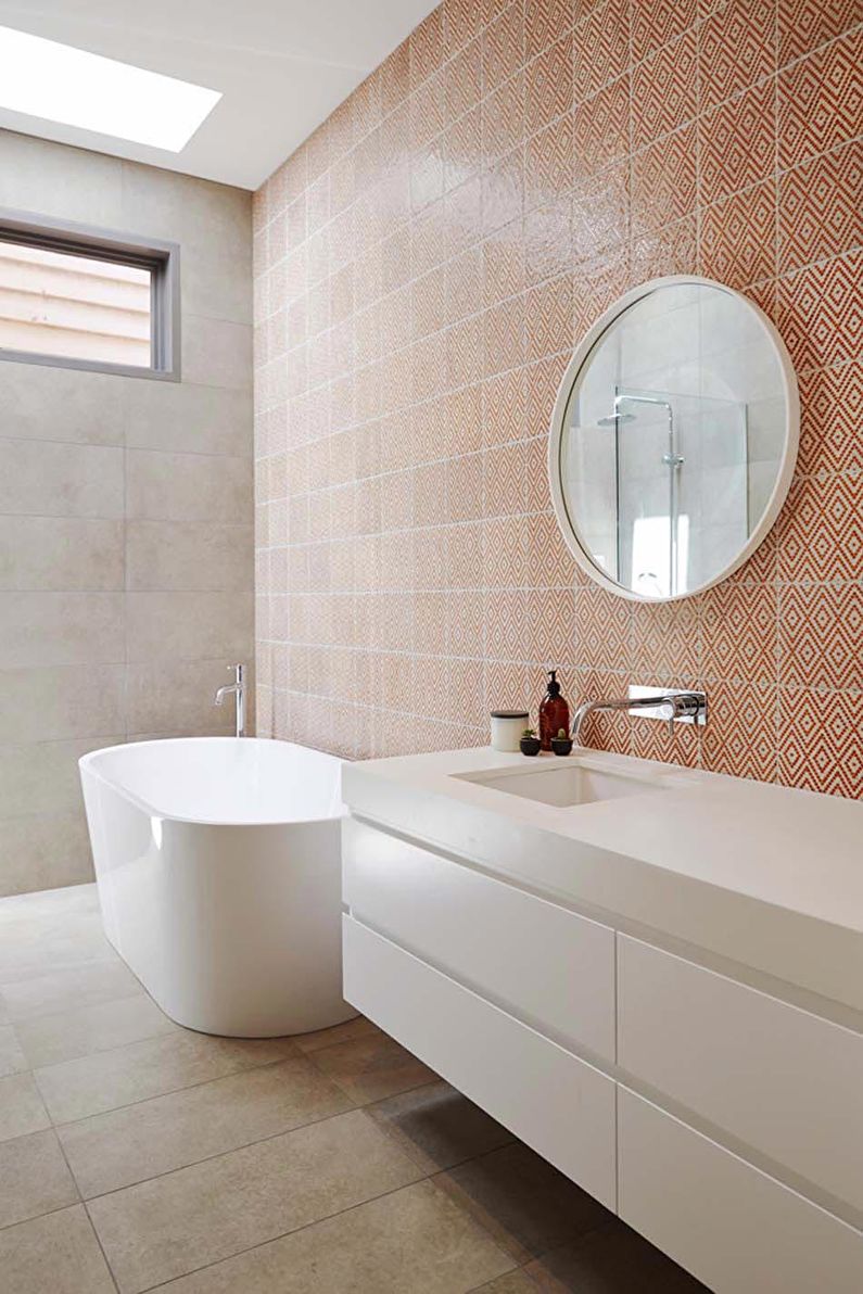 עיצוב חדר אמבטיה בסגנון סקנדינבי - קישוטי קיר