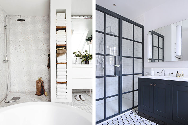 Design interior baie în stil scandinav - fotografie