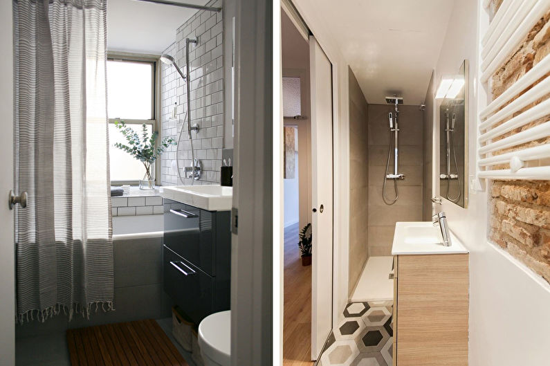 Design interior baie în stil scandinav - fotografie