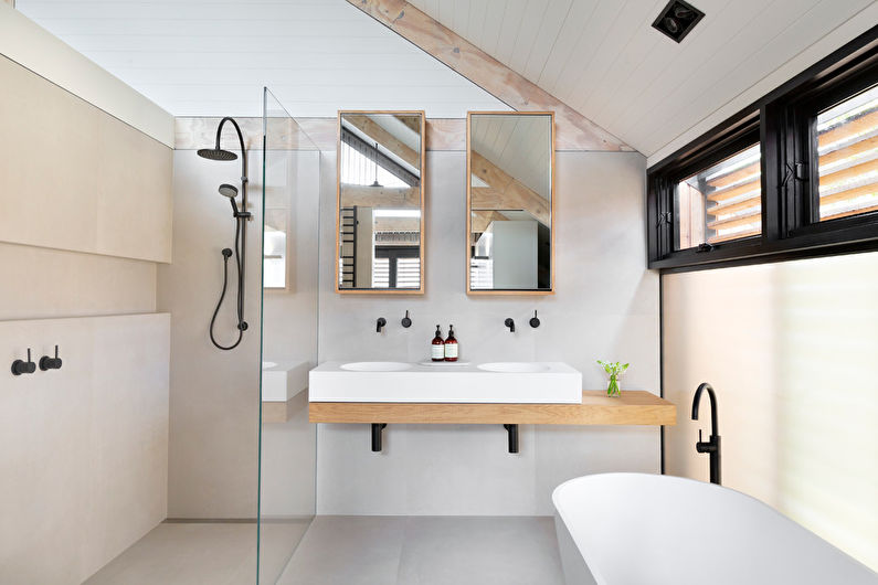 Wystrój łazienki w stylu skandynawskim - zdjęcie