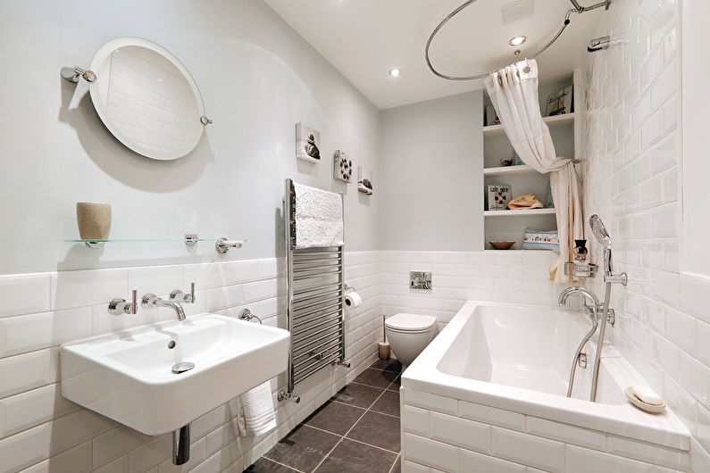 חדר אמבטיה בסגנון סקנדינבי (+60 תמונות)