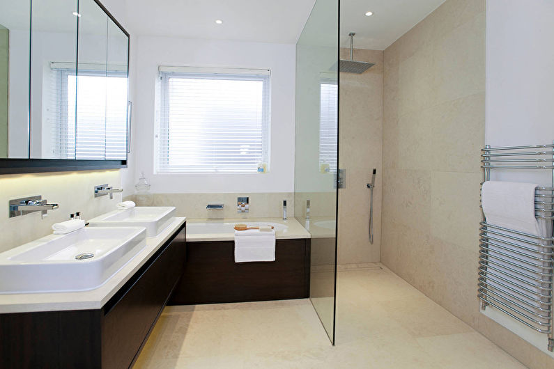 עיצוב חדר אמבטיה בסגנון מודרני - אינסטלציה