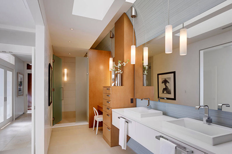 Moderný dizajn interiéru kúpeľne - Vlastnosti