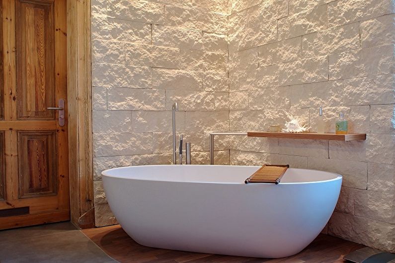 Diseño de baño tipo loft - Decoraciones de pared
