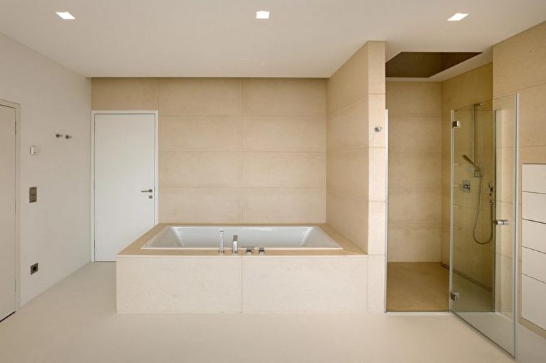 Minimalistický dizajn kúpeľne - osvetlenie