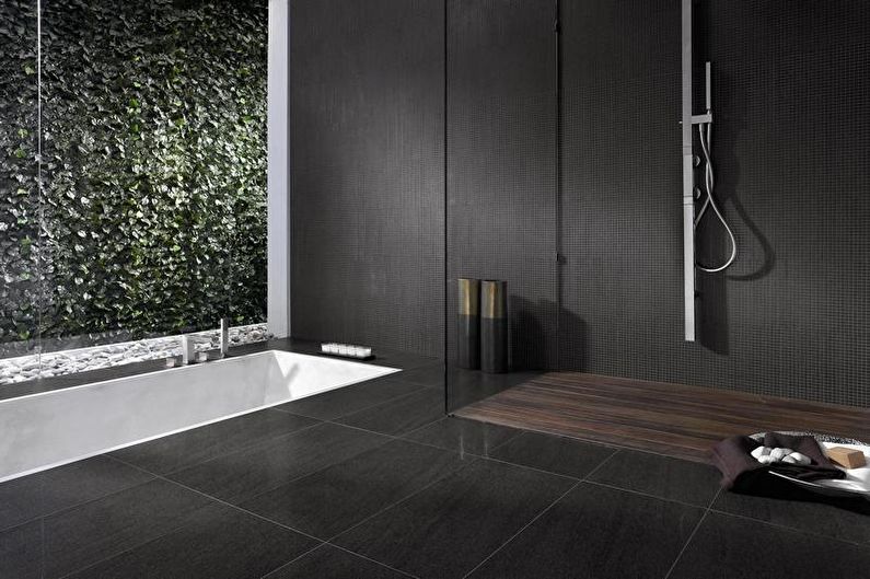 Design interior baie în stilul minimalismului - fotografie