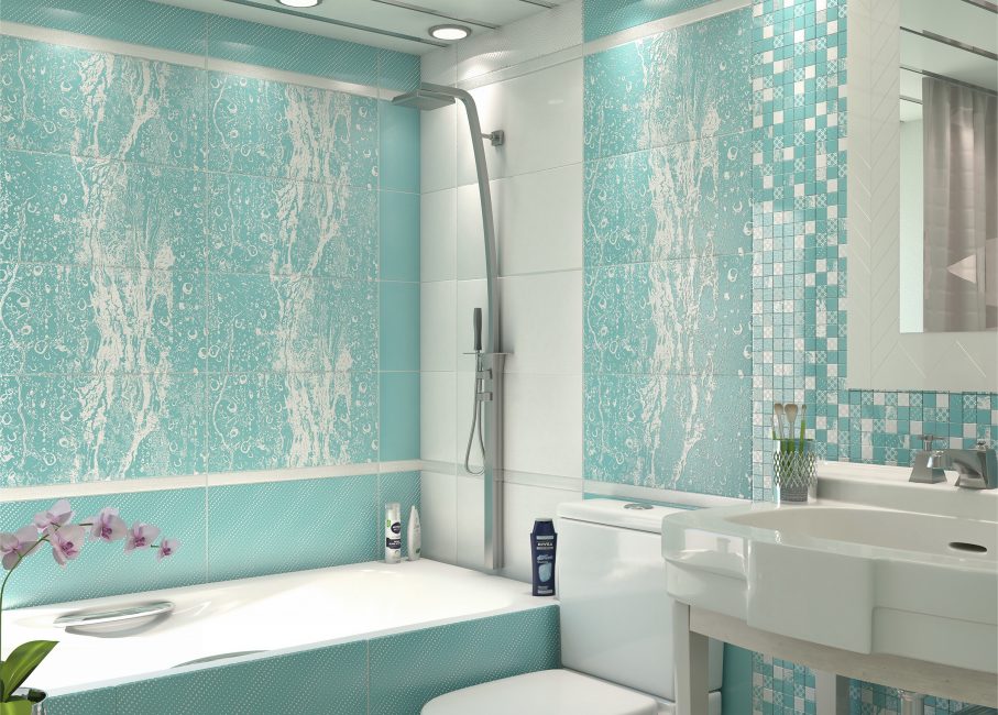 צבע כחול בעיצוב חדר האמבטיה