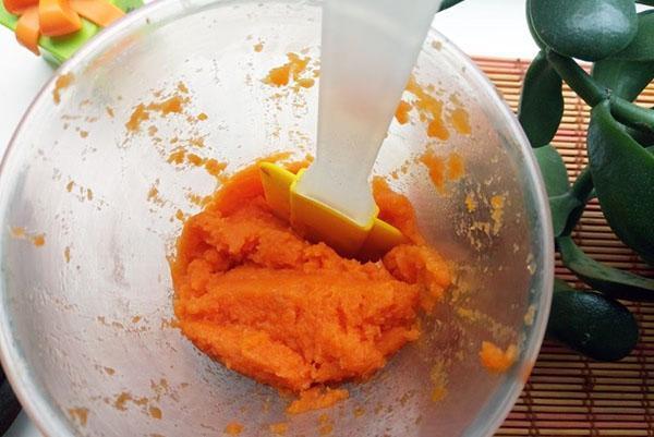 Karotten im Mixer zerkleinern