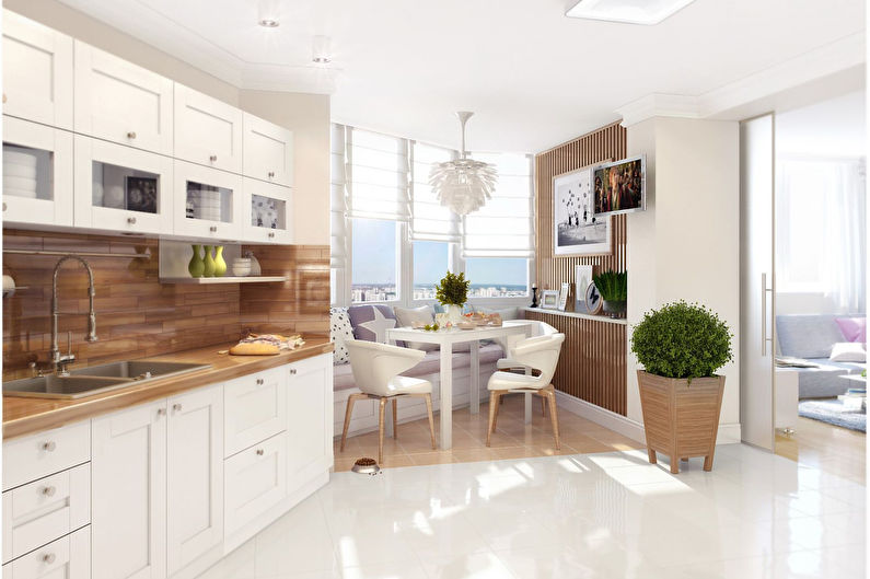 Cozinha equipada de estilo escandinavo - Design de interiores