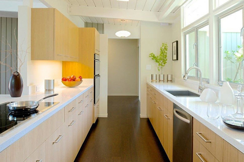 Innebygde kjøkken - foto, interiørdesign