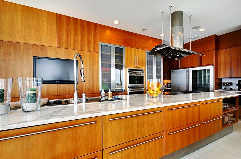 Vstavané kuchyne - foto, interiérový dizajn