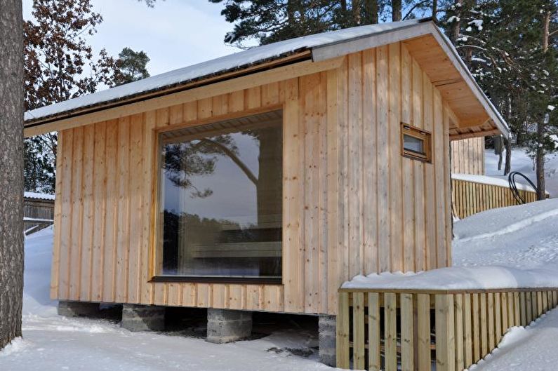 Casa de campo escandinava - Janelas e portas