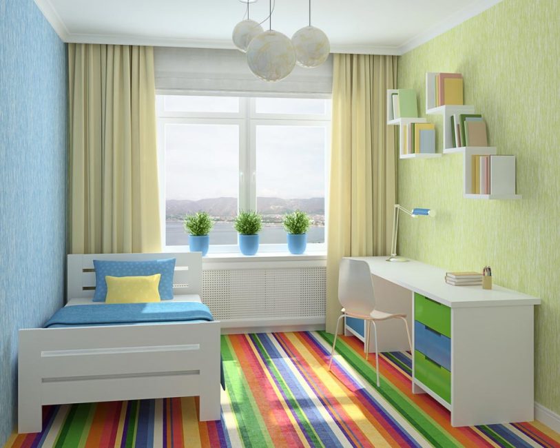 Dizajn detskej izby závisí od veku dieťaťa.