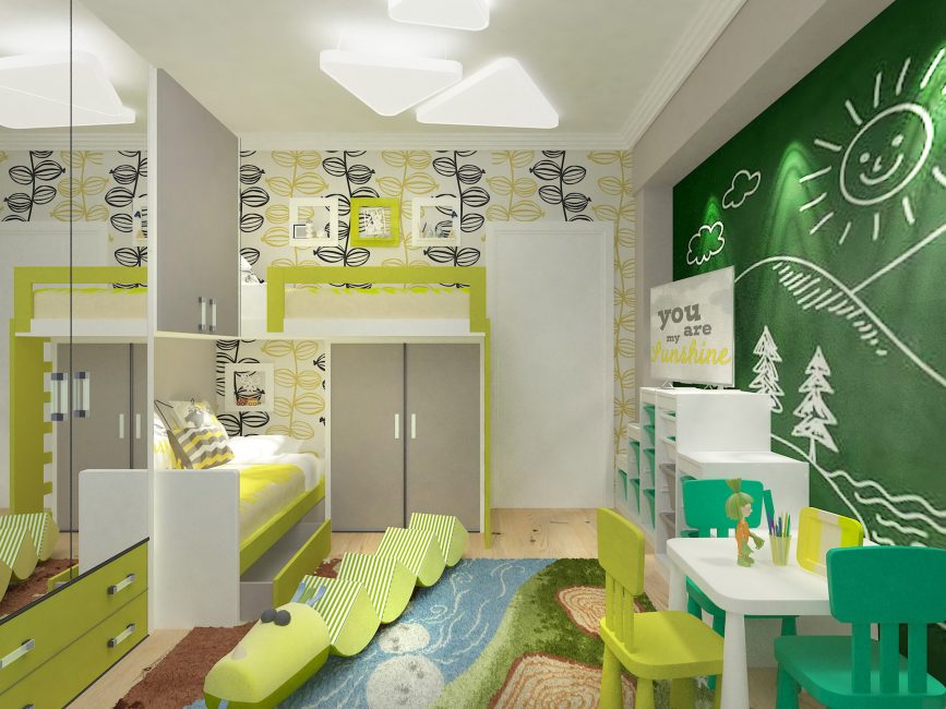 Kreatívny dizajn detskej izby