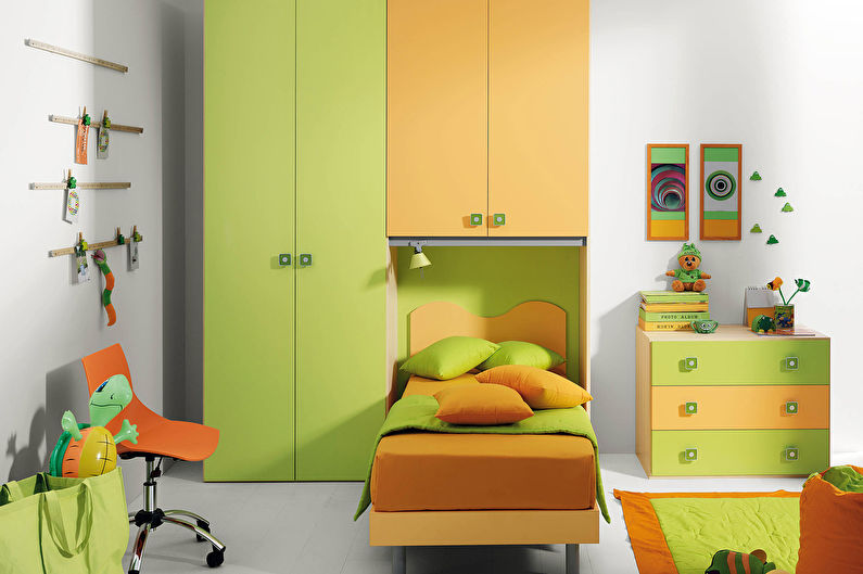 Grønt med gult - Kombinasjonen av farger i interiøret