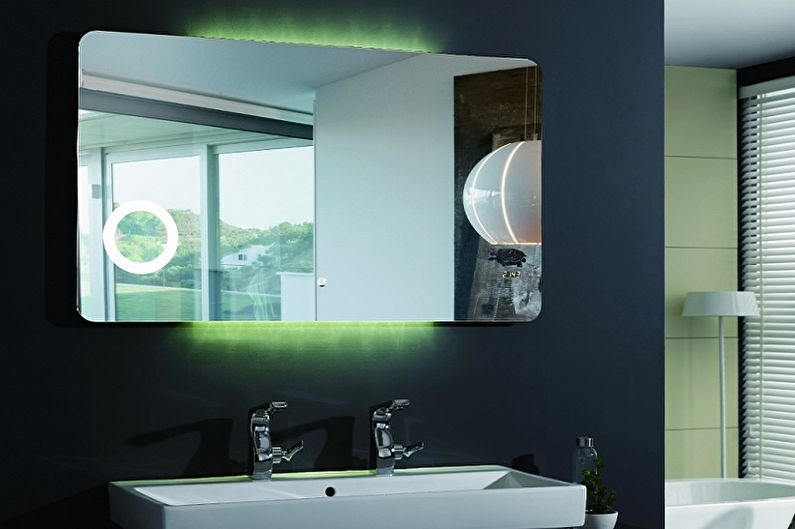 Τύποι καθρέφτη μπάνιου - Θερμαινόμενος γυάλινος καθρέφτης