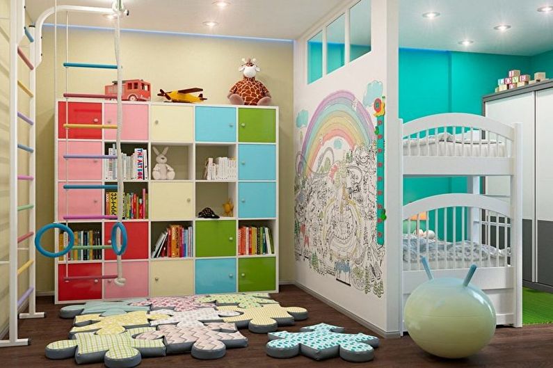 Zonarea camerei - Camera pentru copii și camera de joacă