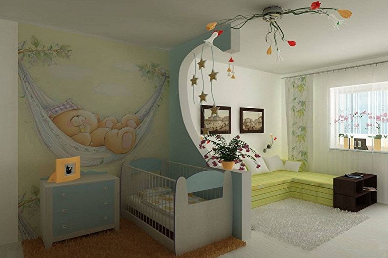 Cómo zonificar una habitación para padres e hijos - foto